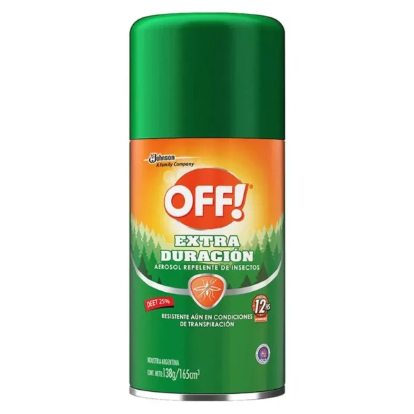 REPELENTE OFF EXTRA DURACION AEROSOL X 138 Gr.