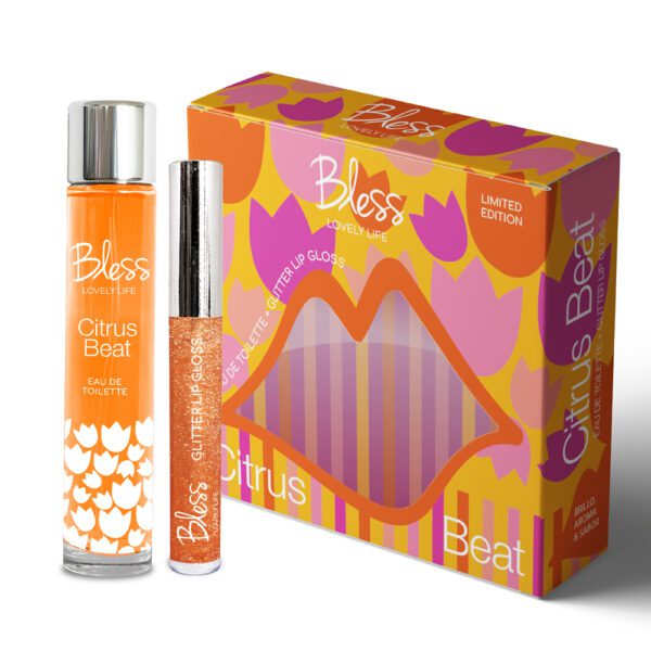 KIT DE REGALO BLESS LOVEY LIFE EAU DE TOILETTE + GLITTER LIP GLOSS