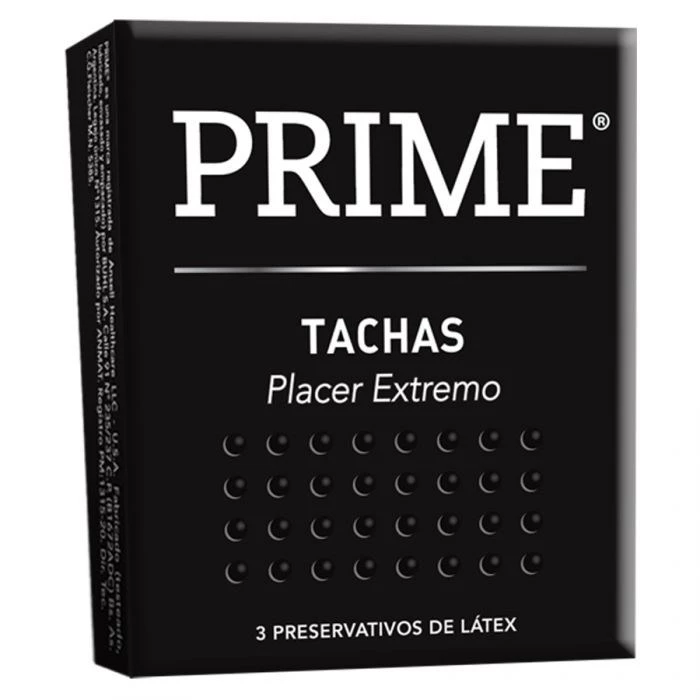 PRESERVATIVOS PRIME TACHAS X 3