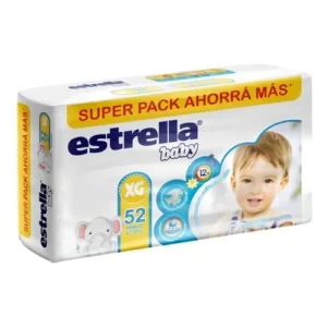 PAÑAL ESTRELLA BABY XG (52 Unidades).
