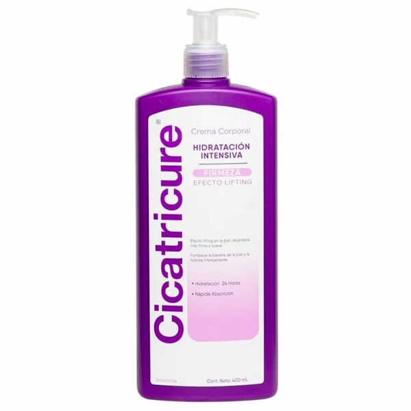 CREMA CORPORAL CICATRICURE FIRMEZA X 400 ML.