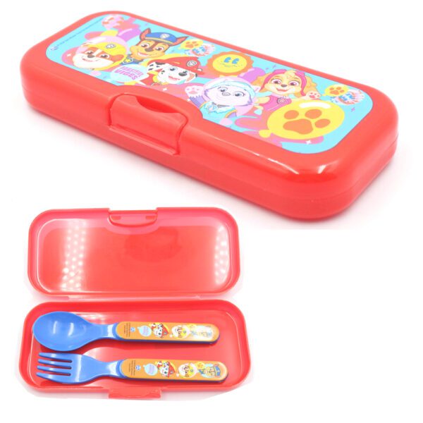 SET DE CUBIERTOS CON ESTUCHE DE PAW PATROL