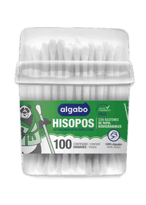 HISOPOS ALGABO X 100 UNIDADES