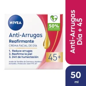 CREMA FACIAL NIVEA ANTIARRUGAS 45+. 50 ML.