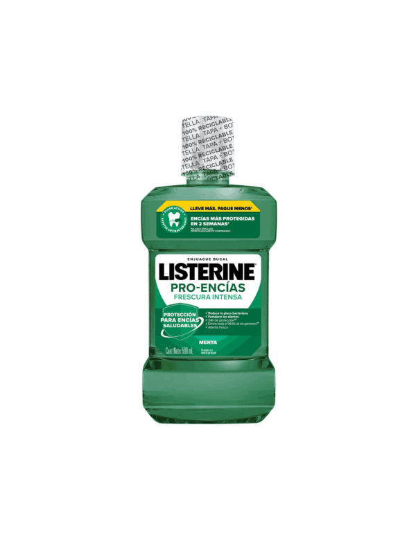 ENJUAGUE BUCAL LISTERINE PRO-ENCÍAS X 500 ML