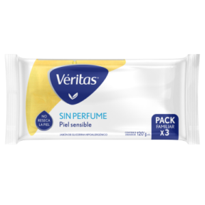 JABÓN VERITAS SIN PERFUME X 3