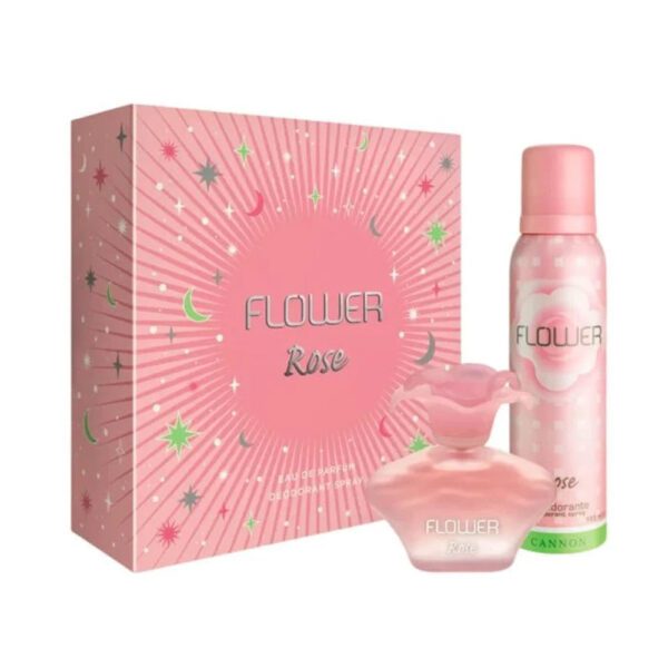 SET FLOWER ROSE EDP 40ML + DEO 123ML
