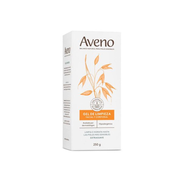 GEL DE LIMPIEZA FACIAL Y CORPORAL AVENO X 250 GR