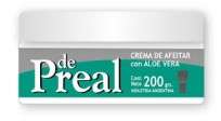 CREMA DE AFEITAR DE PREAL CON ALOE VERA x 200 gr