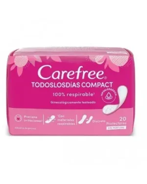 PROTECTORES DIARIOS CAREFREE SIN PERFUME X 20