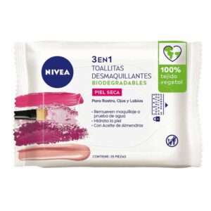 TOALLITAS DESMAQUILLANTES NIVEA X 25 UNIDADES 3 en 1