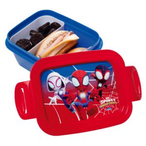 MARMITA CON TRABA SPIDERMAN X 630 ML