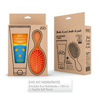 KIT EVO NATURAL EMULSION MANOS Y CUERPO HIDRATANTE Y CEPILLO