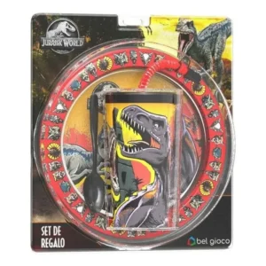 SET DE REGALO NIÑOS VASO SPORT + PLATO + CUCHARA (JURASSIC)