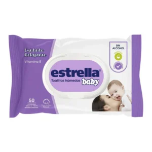 TOALLITAS HÚMEDAS ESTRELLA BABY X 50 UNIDADES