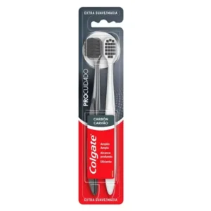 CEPILLO DENTAL COLGATE CARBON EXTRA SUAVE X 2